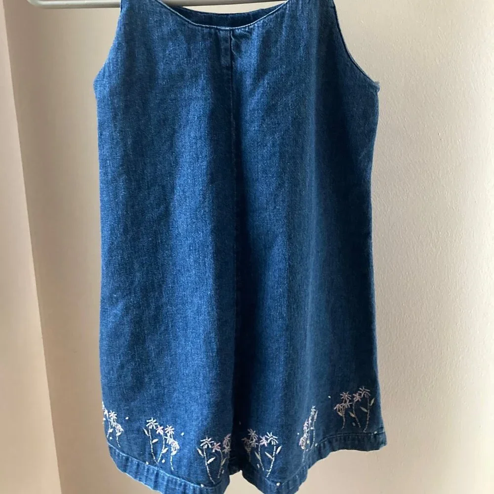 GAP Denim Dress w/ Embroidery Detail
